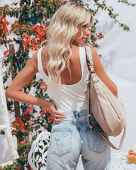 Sleek + Chic Ribbed Bodysuit - Ivory Oshnow