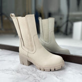Slip On Mid Calf Chelsea Boots Oshnow