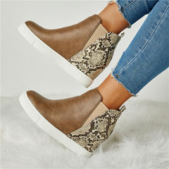 Slip On Wedge Heel Boots Oshnow