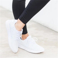 Sneakers Plus Size Sparkling Glitter Slip On Sneakers Oshnow
