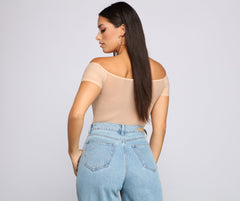 So Chic Mesh Bustier Bodysuit Oshnow