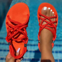 Soft Bottom Cloth Rope Sandals Oshnow