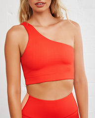 Spark One Shoulder Sports Bra Oshnow