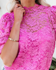 Sparks Will Fly Lace Blouse - Orchid Oshnow