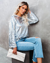 Spotlight Worthy Sequin Top Oshnow