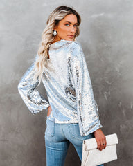 Spotlight Worthy Sequin Top Oshnow