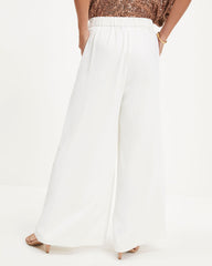 Spread The Cheer Wide Leg Pants - Ivory Oshnow