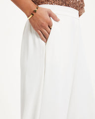 Spread The Cheer Wide Leg Pants - Ivory Oshnow