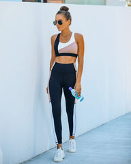 Step By Step Colorblock Sports Bra Oshnow