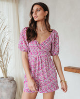 Still The One Floral Cutout Romper Oshnow