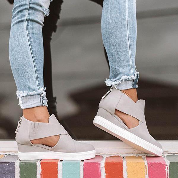 Stylish Wedge Sneakers Oshnow