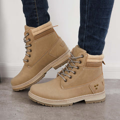 Suisecloths Classic Non Slip Ankle Work Boots Waterproof Hiking Combat Boots Oshnow
