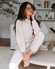 Switch Off Velvet Pullover Sweater - Cream - SALE Oshnow