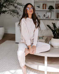 Switch Off Velvet Pullover Sweater - Cream - SALE Oshnow