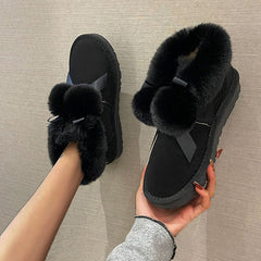 Thick-Soled Velvet Warm Snow Boots Oshnow