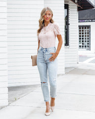 Unrequited Love Lace Bodysuit - Dusty Rose Oshnow