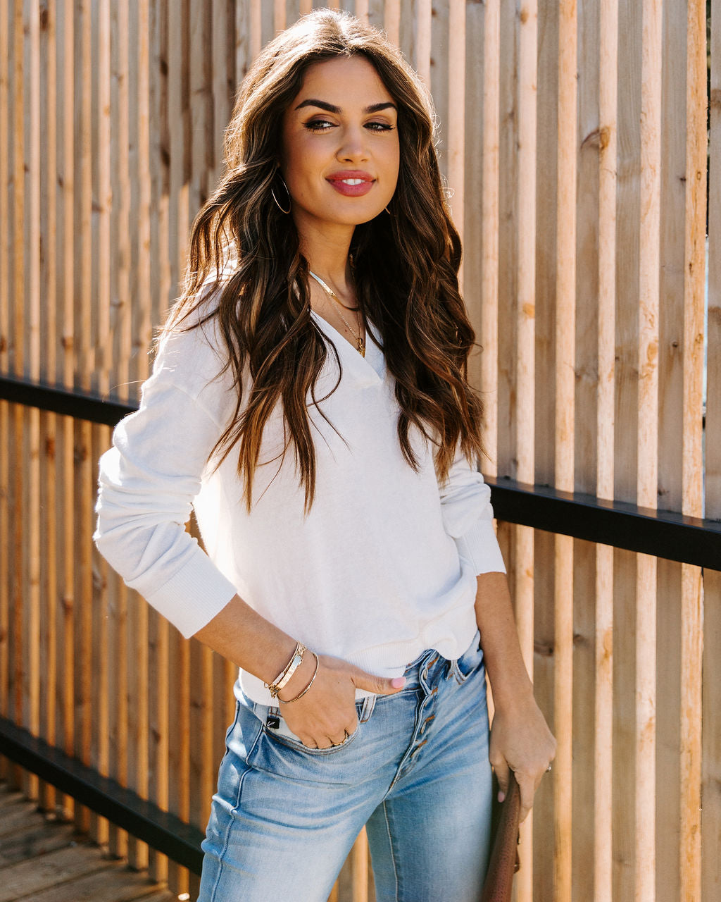 Vicente Cotton Collared Knit Top Oshnow