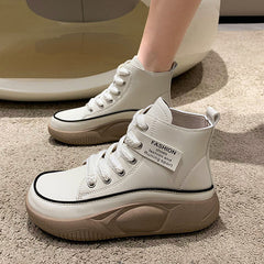 Vintage Thick Soled High Top Casual Boots Oshnow