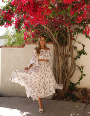 Walnut Creek Off The Shoulder Lace Crop Top Oshnow