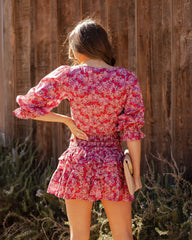 Want You Babe Cotton Wrap Crop Top Oshnow