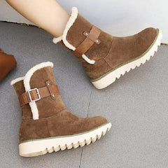 Warm Non Slip Ankle Snow Boots Winter Fur Lining Booties Oshnow