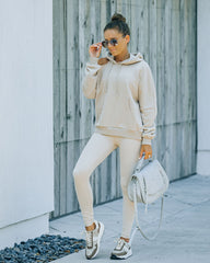 Warm Up Cotton Pocketed Cutout Hoodie Oshnow