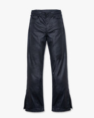 Wednesday High Rise Coated Bootcut Pants - Black Oshnow
