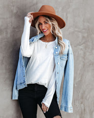 Well Loved Knit Top - Solid White Oshnow