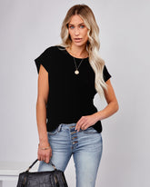 Westwood Cotton Blend Tee - Black Oshnow