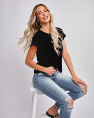 Westwood Cotton Blend Tee - Black Oshnow