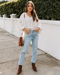 Wing It Statement Sleeve Blouse Oshnow