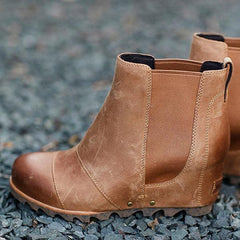 Winter Slip On Wedge Boots Oshnow