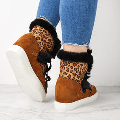 Winter Warm Wedge Heel Suede Boots Oshnow