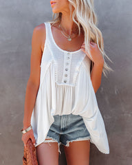 Wonderful Day Relaxed Knit Tunic - Ivory Oshnow