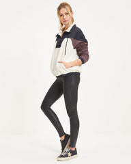 Work Hard Half Zip Pocketed Fleece Athletic Jacket Oshnow