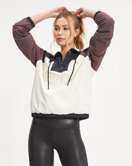 Work Hard Half Zip Pocketed Fleece Athletic Jacket Oshnow