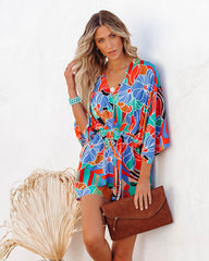 Wowza Printed Kimono Romper Oshnow