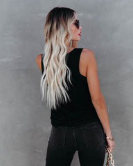 Wylie Cotton Tank - Black Oshnow