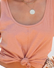 Wylie Cotton Tank - Dusty Rose Oshnow