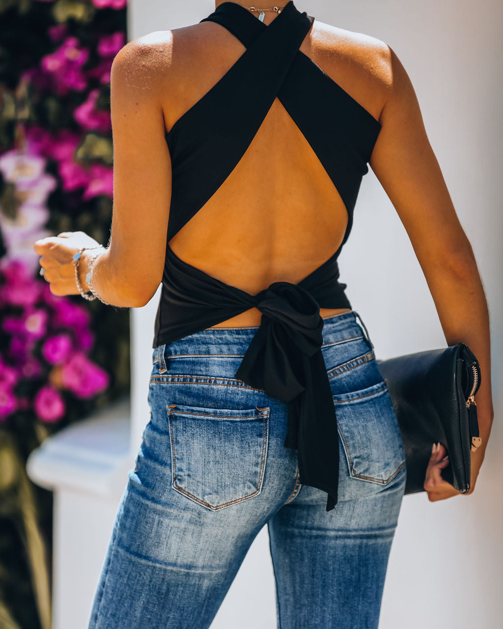 X Marks The Spot Knit Tie Tank Oshnow