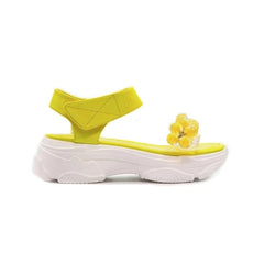 Cute Beans Velcro Side Closure Sandals