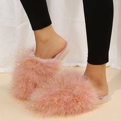 Comfy Candy Color Fuzzy Slippers