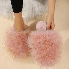 Comfy Candy Color Fuzzy Slippers