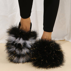 Comfy Candy Color Fuzzy Slippers