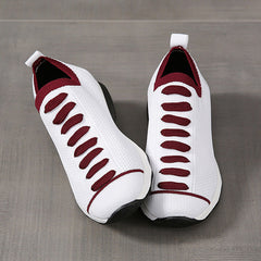 Casual Mesh Colorblock Slip-On Sneakers