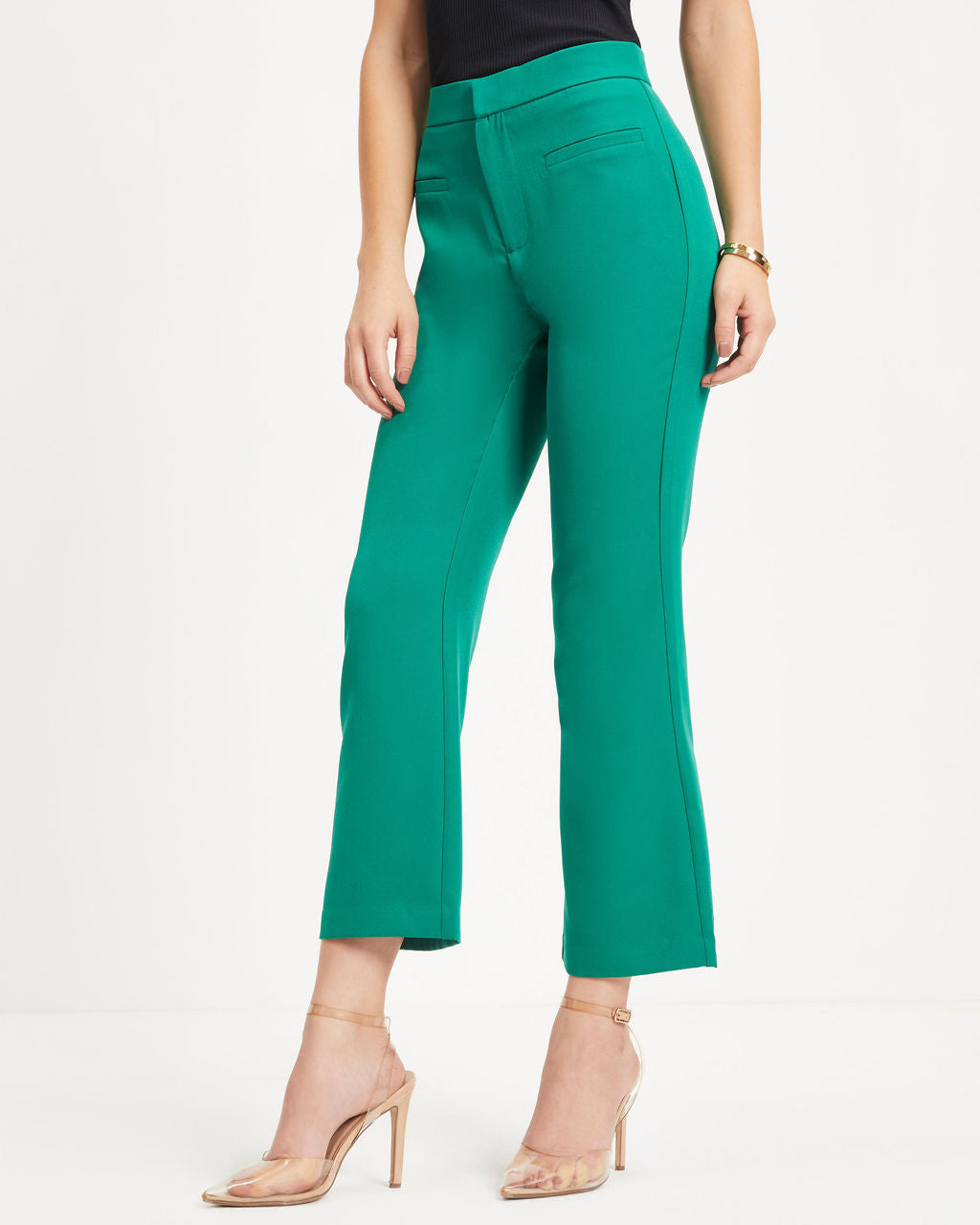 Yes Moment High Waisted Pants - Kelly Green Oshnow