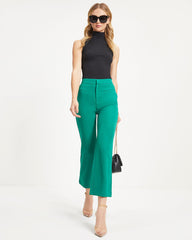 Yes Moment High Waisted Pants - Kelly Green Oshnow