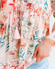 You Look Perfect Floral Button Down Babydoll Top Oshnow