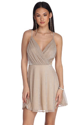 Zoey Formal Lurex Party Dress Oshnow
