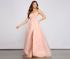 Zora Formal Strapless A-Line Dress Oshnow